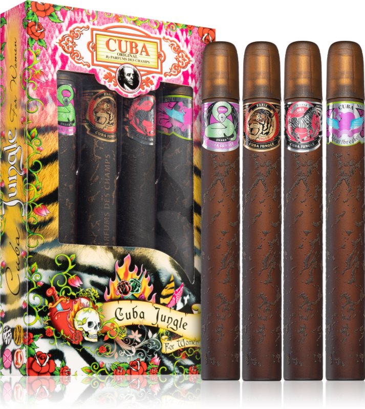 Cuba Jungle set cadou pentru femei 4x35 ml