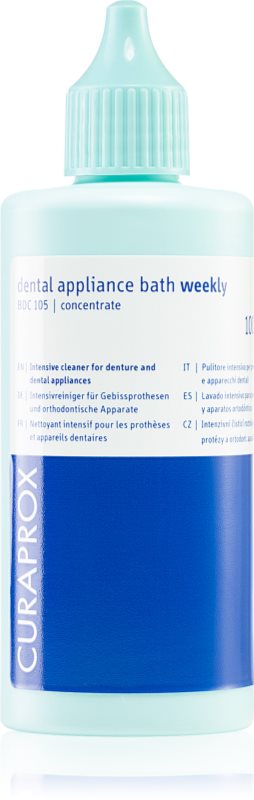 Curaprox BDC 105 solutie pentru curățarea protezei Weekly 100 ml
