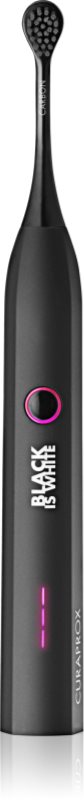 Curaprox Hydrosonic Black is White periuta de dinti electrica sonica cu efect de albire 1 buc