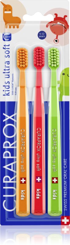 Curaprox CS Kids periuta de dinti pentru copii 3 buc