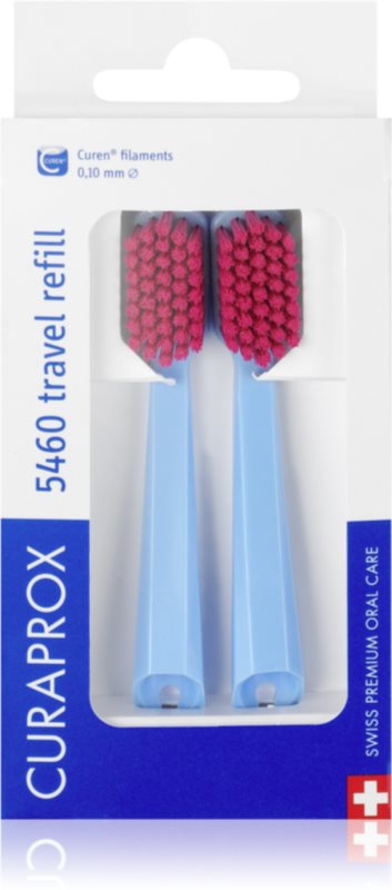Curaprox 5460 Travel Refill Set de călătorii capete de schimb 2 buc