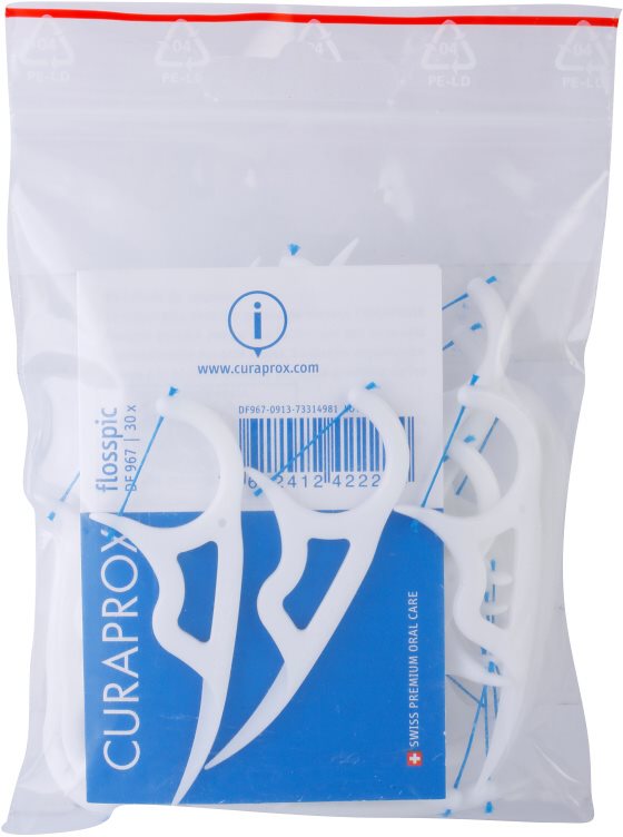 Curaprox DF 967 ata dentara si scobitoare intr-unul singur 30 buc