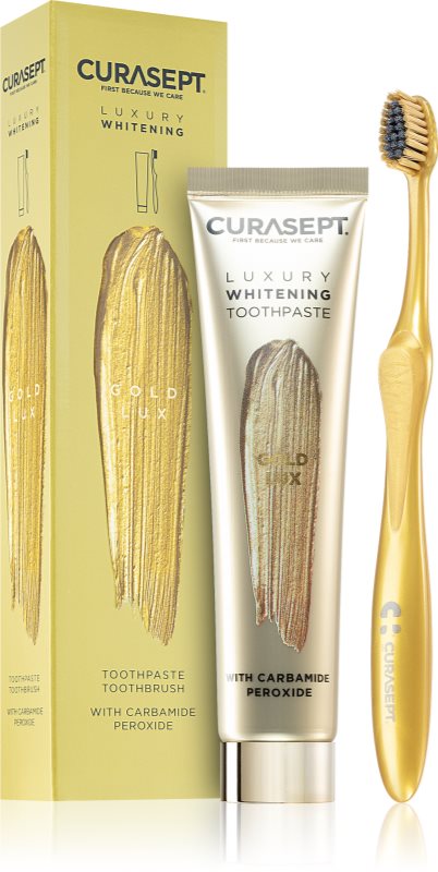 Curasept Gold Lux Set set pentru albire pentru dinti