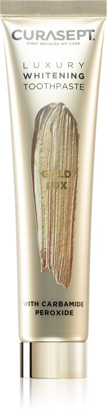 Curasept Gold Lux Toothpaste pasta de dinti pentru albire cu cărbune activ 75 ml