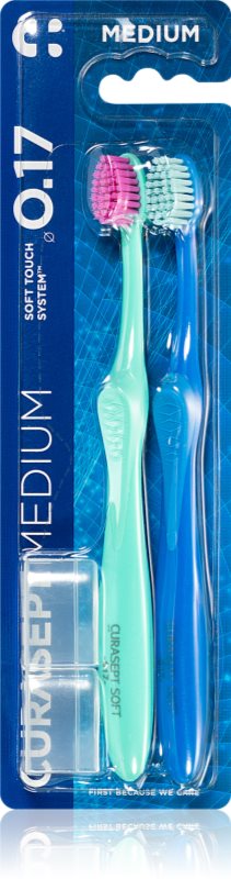Curasept Softline 0.17 Medium 2pack perie de dinti 2 buc