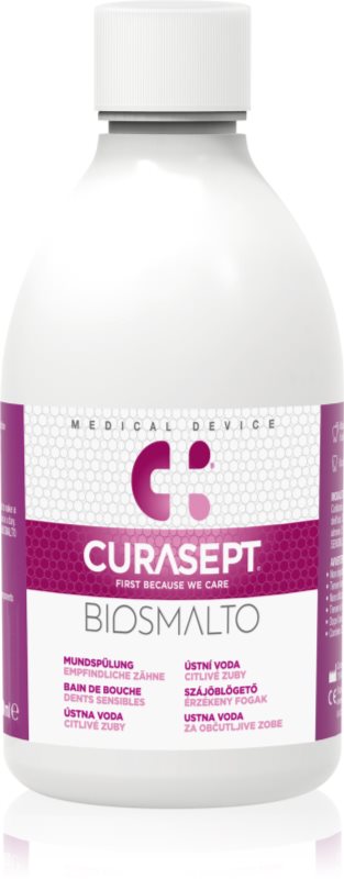Curasept Biosmalto Sensitive Teeth apă de gură calmantă 300 ml