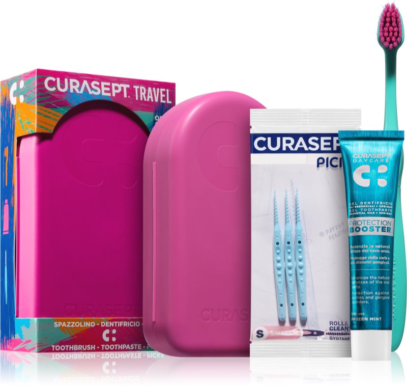 Curasept Travel Set Set de călătorii pentru dinti, limba si gingii