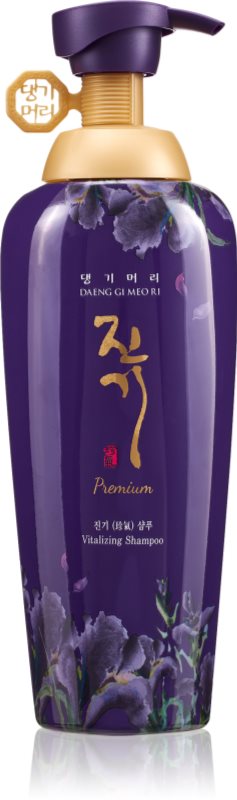 DAENG GI MEO RI Jin Gi Premium Vitalizing Shampoo sampon reparator pentru par fragil foarte deteriorat pentru stimularea creșterii părului 500 ml