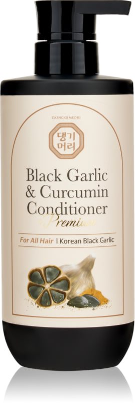 DAENG GI MEO RI Black Garlic & Curcumin Treatment balsam de îngrijire pentru cresterea densitatii parului si protectie impotriva ruperii 500 ml