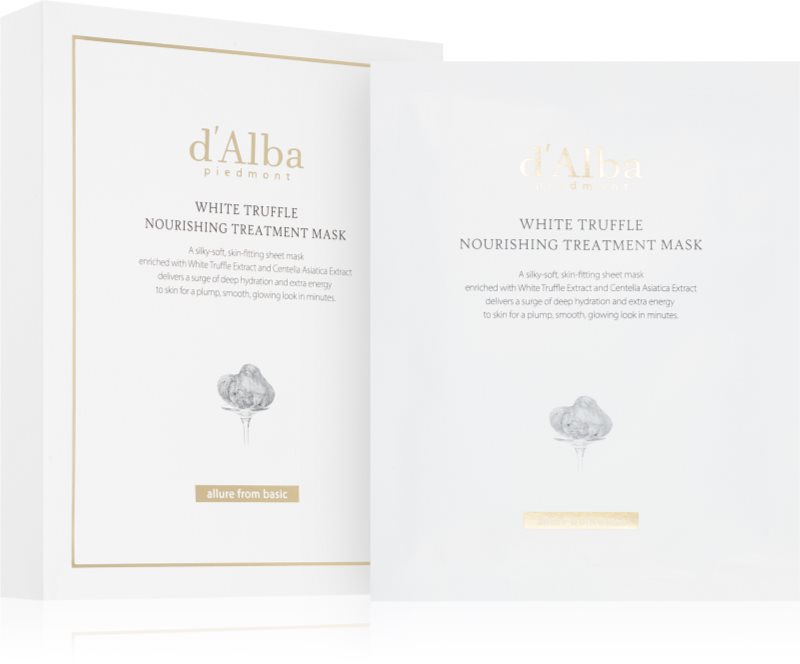 d'Alba White Truffle Nourishing Treatment Mask mască facială intens hidratantă cu efect calmant 5x25 ml