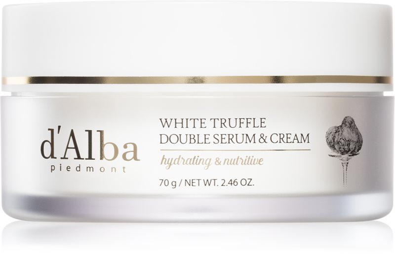 d'Alba White Truffle Double Serum & Cream cremă de zi și ser cu efect de fermitate 2 in 1 70 g