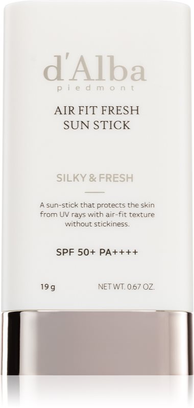 d'Alba Air Fit Fresh Sun Stick baton cu protectie solara cu efect calmant SPF 50+ 19 g