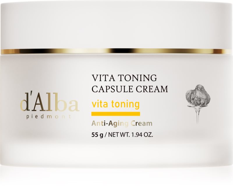 d'Alba Vita Toning Capsule Cream crema puternic hidratanta pentru o piele mai luminoasa 55 g