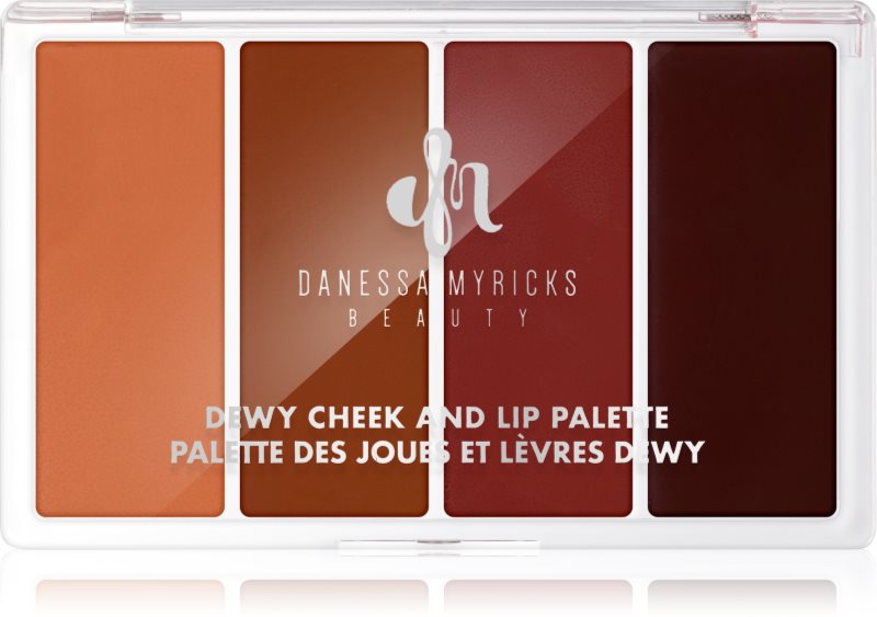 Danessa Myricks Beauty Dewy Cheek & Lip Palette paleta pentru fata multifunctionala faciale culoare Dew It Undercover 25 g
