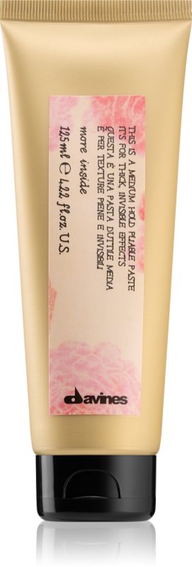 Davines More Inside Medium Hold Pliable Paste gel modelator pentru coafura pentru o fixare naturala 125 ml