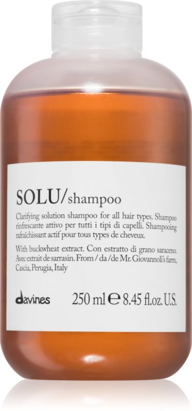 Davines Essential Haircare SOLU Shampoo curatarea profunda a scalpului cu efect revigorant 250 ml