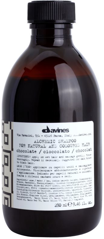 Davines Alchemic Shampoo Chocolate șampon pentru a evidentia culoarea parului 280 ml