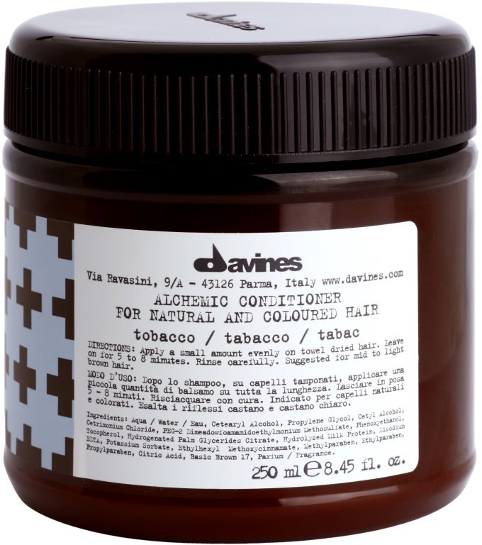 Davines Alchemic Conditioner Tobacco balsam hidratant pentru a evidentia culoarea parului 250 ml