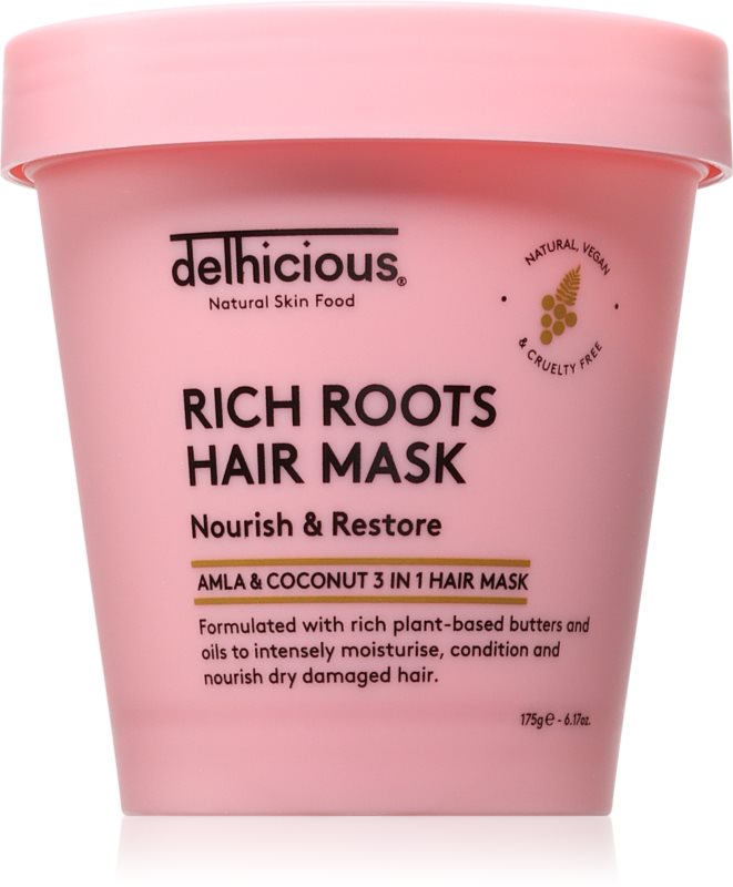 delhicious RICH ROOTS Nourishing Hair Mask masca de par hranitoare 3 in 1 175 g