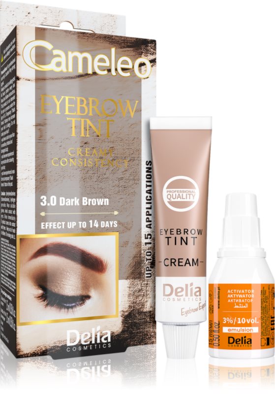 Delia Cosmetics Cameleo Vopsea crema profesionala pentru sprancene fără amoniac