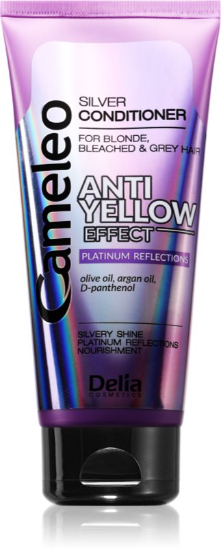 Delia Cosmetics Cameleo Silver Balsam pentru părul blong și gri neutralizeaza tonurile de galben 200 ml