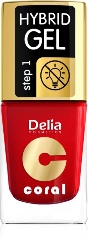 Delia Cosmetics Coral Nail Enamel Hybrid Gel lac de unghii sub forma de gel