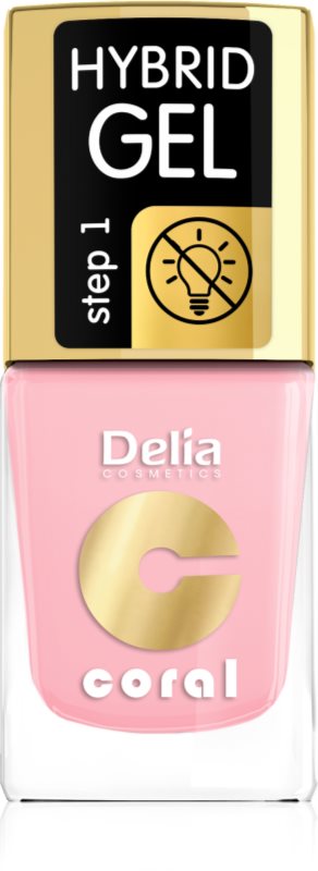 Delia Cosmetics Coral Nail Enamel Hybrid Gel lac de unghii sub forma de gel