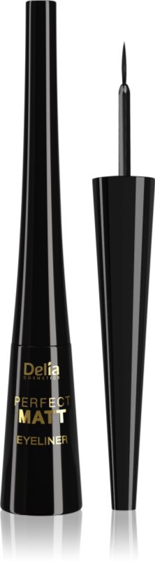 Delia Cosmetics Perfect Matt Shape Master eyeliner cu efect matifiant culoare Black 4 ml
