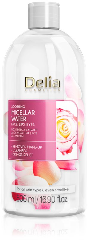 Delia Cosmetics Micellar Water Rose Petals Extract Demachiant calmant micelara de apa 500 ml