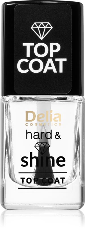Delia Cosmetics Hard & Shine top coat cu efect de lungă durată 11 ml