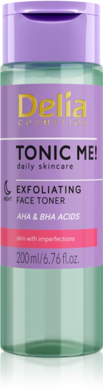 Delia Cosmetics Tonic Me! tonic exfoliant delicat pentru noapte 200 ml