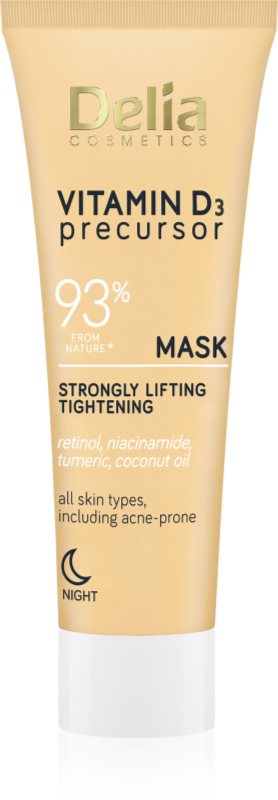 Delia Cosmetics Vitamin D3 Precursor masca pentru lifting pentru noapte 50 m