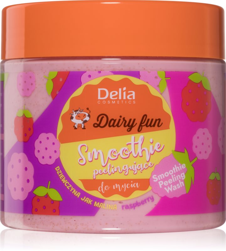 Delia Cosmetics Dairy Fun exfoliant pentru corp Raspberry 350 g