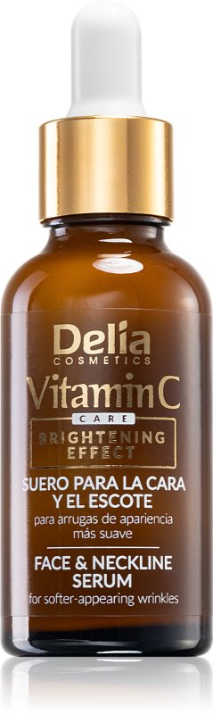 Delia Cosmetics Vitamin C ser stralucire cu vitamina C pentru față și gât 30 ml