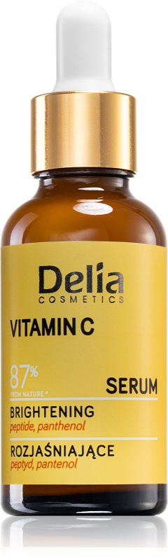 Delia Cosmetics Vitamin C ser cu efect iluminator pentru fata, gat si piept 30 ml