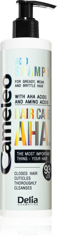 Delia Cosmetics Cameleo AHA șampon pentru păr slab și deteriorat Cu AHA Acizi 250 ml