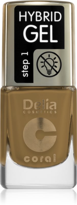 Delia Cosmetics Coral Hybrid Gel gel de unghii fara utilizarea UV sau lampa LED culoare 124 11 ml