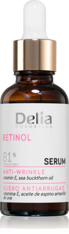 Delia Cosmetics Retinol Anti-Wrinkle Serum ser pentru contur cu retinol 30 ml