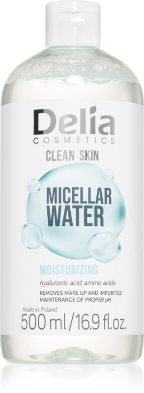 Delia Cosmetics Clean Skin apa cu particule micele cu efect de hidratare 500 ml