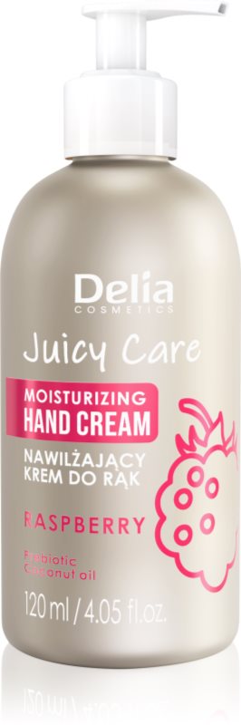 Delia Cosmetics Juicy Care Raspberry crema de maini hidratanta 120 ml