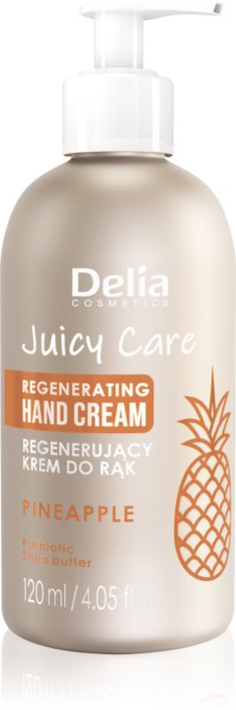 Delia Cosmetics Juicy Care Pineapple Cremă de mâini regeneratoare 120 ml