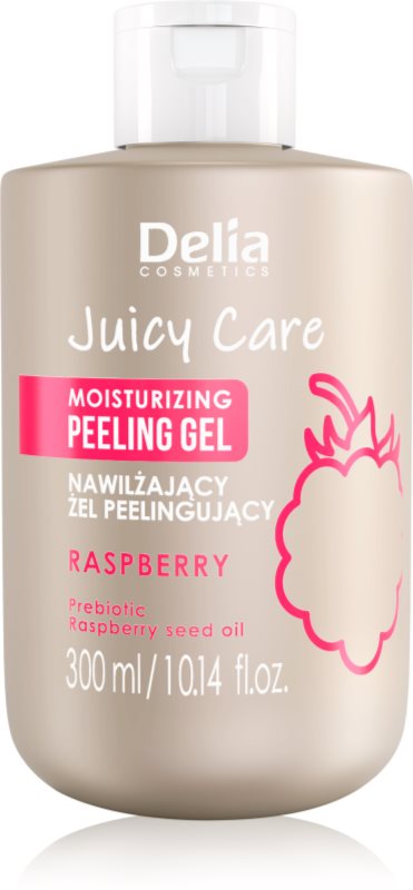 Delia Cosmetics Juicy Care Raspberry exfoliant de corp hidratant 300 ml