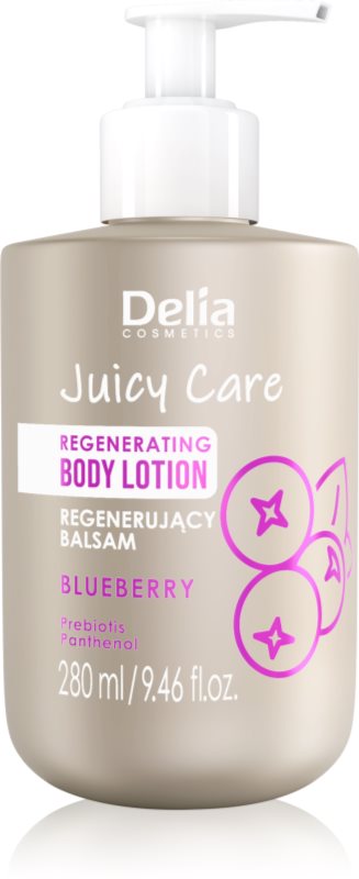 Delia Cosmetics Juicy Care Blueberry lapte de corp regenerator 280 ml