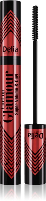Delia Cosmetics Glamour mascara pentru extensie, rotunjire si volum culoare Black 11 ml