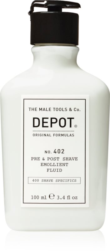 DEPOT 400 SHAVE SPECIFICS NO. 402 PRE & POST SHAVE EMOLLIENT FLUID balsam after shave