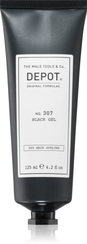 DEPOT 300 HAIR STYLING NO. 307 BLACK GEL styling gel pentru părul închis la culoare 125 ml