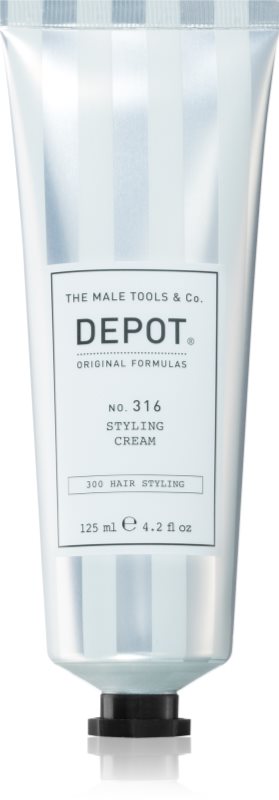 DEPOT 300 HAIR STYLING NO. 316 STYLING CREAM cremă de coafat pentru fermitate medie și reflexe naturale 125 ml