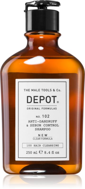 DEPOT 100 HAIR CLEANSING NO. 102 PURIFYING & SEBUM CONTROL șampon pentru reechilibrarea scalpului gras 1000 ml