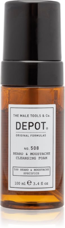 DEPOT 500 BEARD & MOUSTACHE SPECIFICS NO. 508 BEARD & MOUSTACHE CLEANSING FOAM spuma de curatat pentru barbă 100 ml