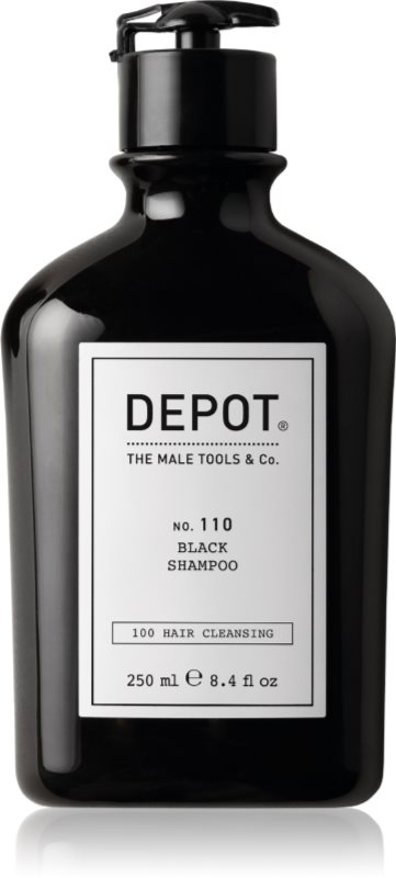 DEPOT 100 HAIR CLEANSING NO. 110 BLACK SHAMPOO șampon neutralizarea subtonurilor de alamă